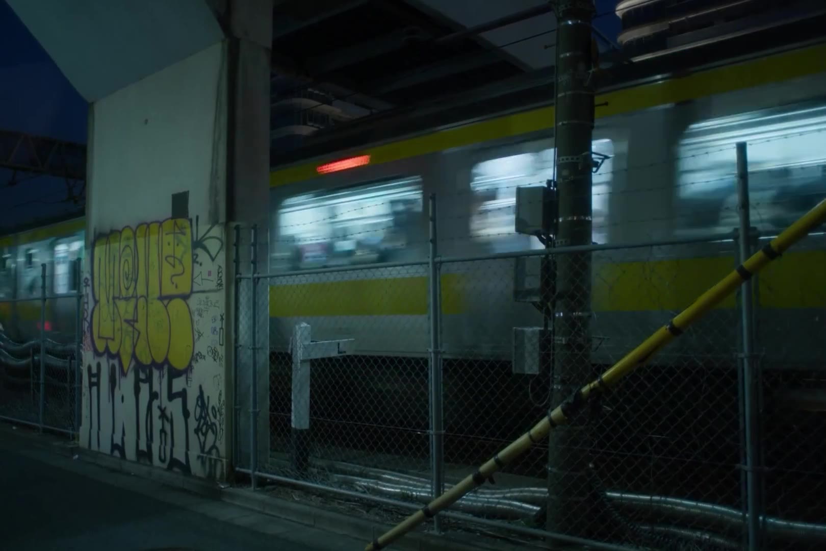 Electric train in Tokyo